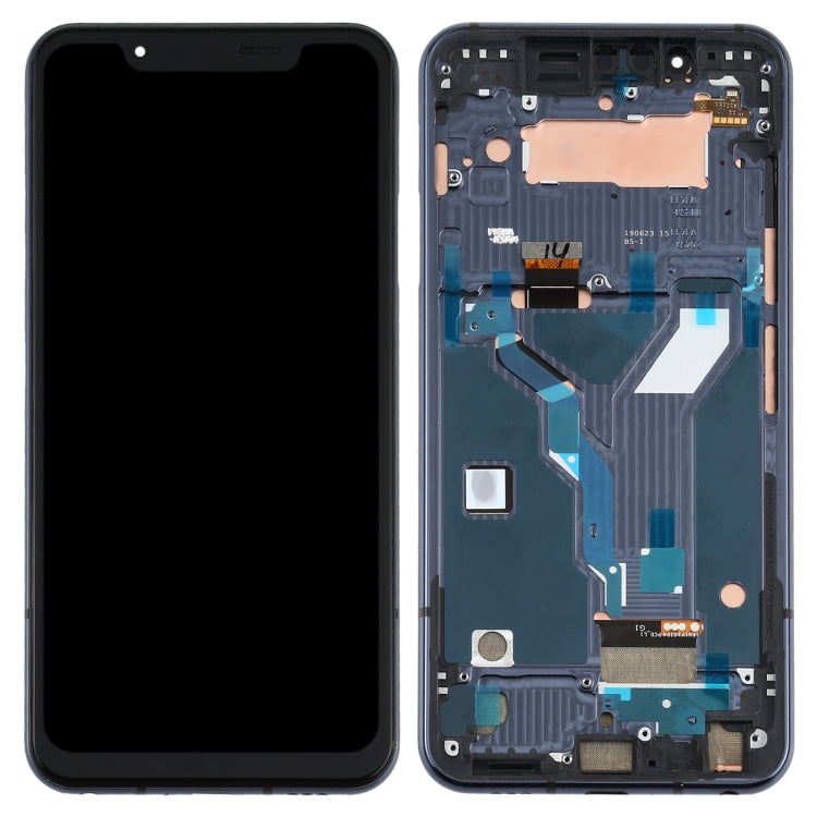 LCD Screen and Digitizer Full Assembly With Frame for LG G8s ThinQ LMG810, LM-G810, LMG810EAW