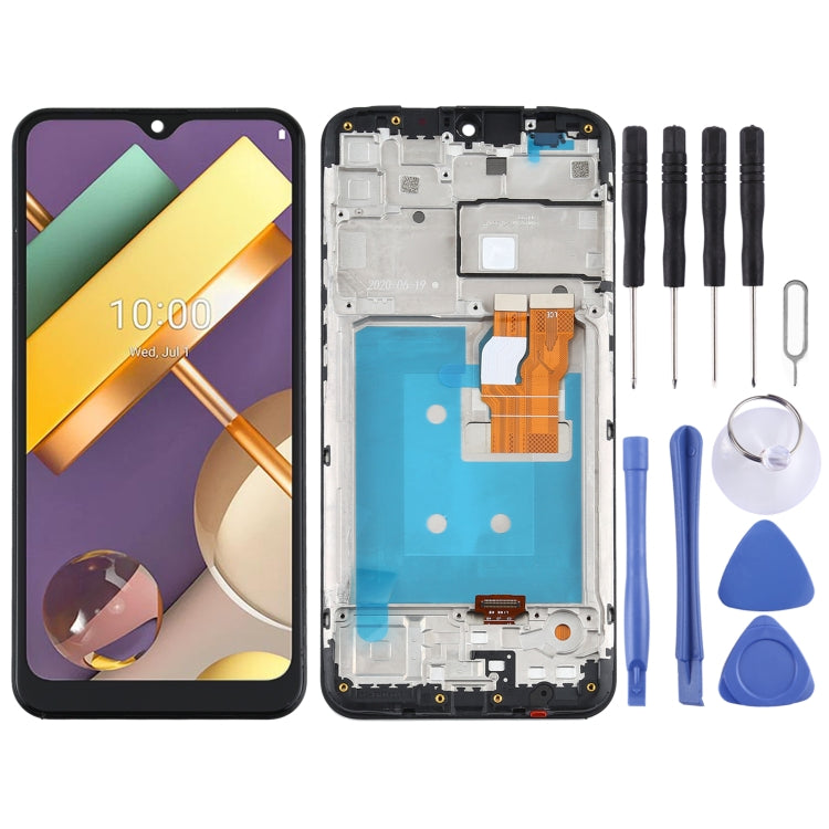 LCD Screen and Digitizer Full Assembly With Frame for LG K22 LMK200Z, LMK200E, LMK200B, LM-K200
