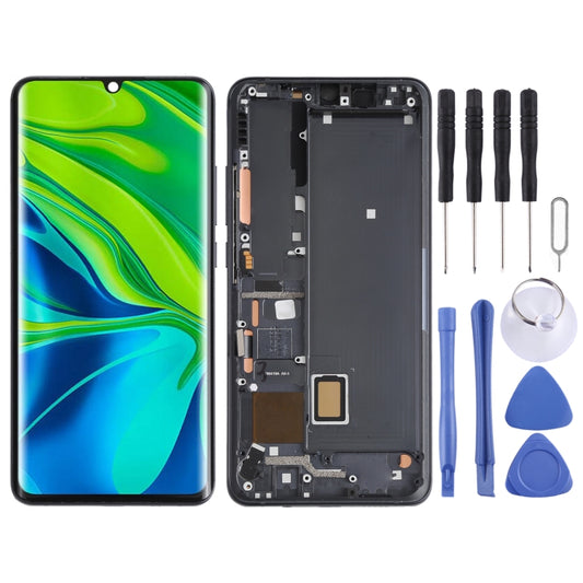 Pantalla LCD y digitalizador originales con marco para Xiaomi Mi CC9 Pro / Mi Note 10 / Mi Note 10 Pro, Mi CC9 Pro (blanco), Mi CC9 Pro y Mi CC9 Pro (verde).