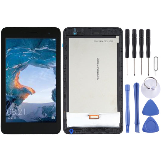 Pantalla LCD y digitalizador completo con marco para Huawei MediaPad T2 7.0 BGO-DL09/BGO-L03.