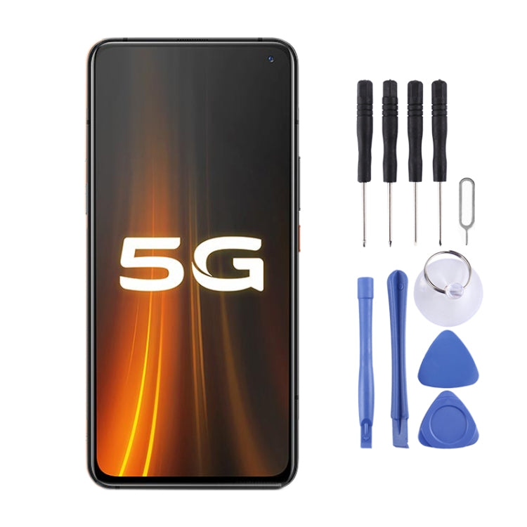 Original AMOLED Material LCD Screen and Digitizer Full Assembly for Vivo  iQOO 3 5G V1955A, I1927, I1928