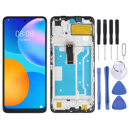 Pantalla LCD y digitalizador completo con marco para Huawei P Smart 2021