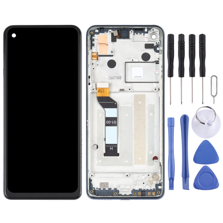 LCD Screen and Digitizer Full Assembly with Frame for Motorola One Action XT2013-1 XT2013-2 XT2013-4