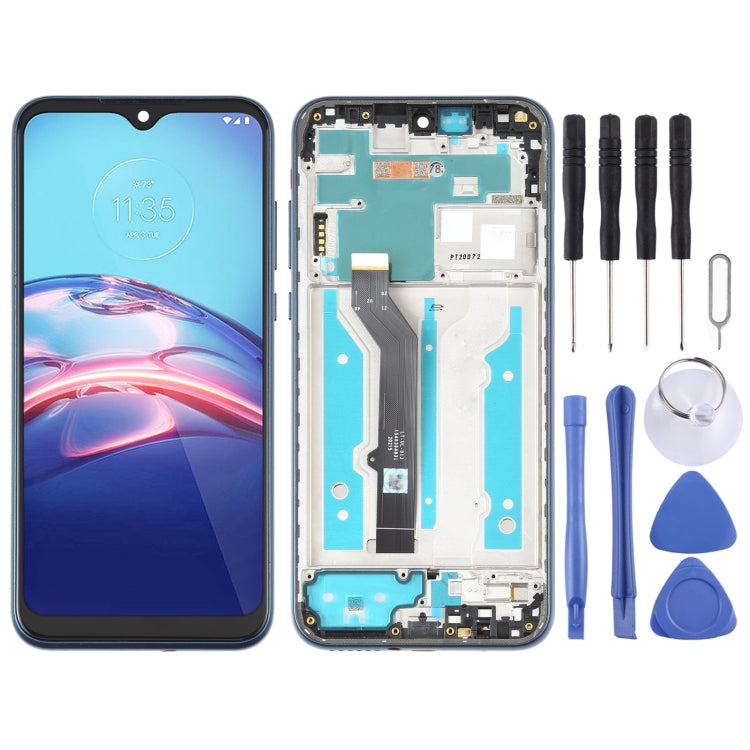 LCD Screen and Digitizer Full Assembly with Frame for Motorola Moto E (2020)