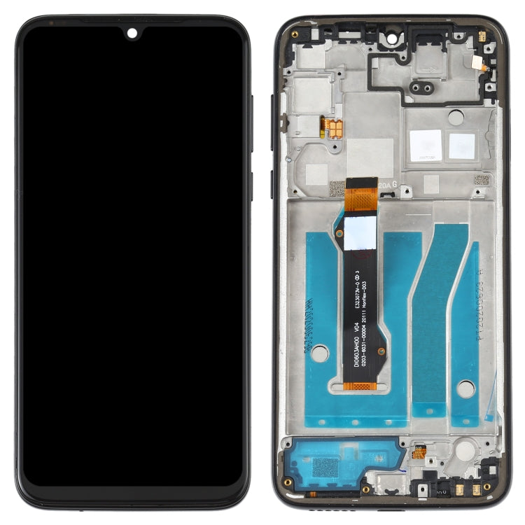 LCD Screen and Digitizer Full Assembly with Frame for Motorola Moto G8 Plus XT2019 XT2019-2