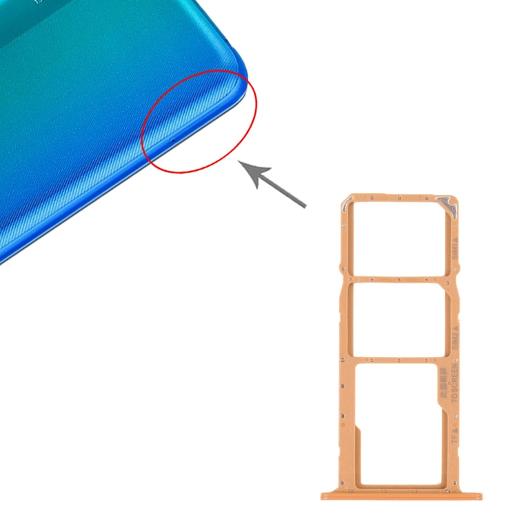 SIM Card Tray + SIM Card Tray + Micro SD Card Tray for Honor 8S 2020, For Honor 8S 2020