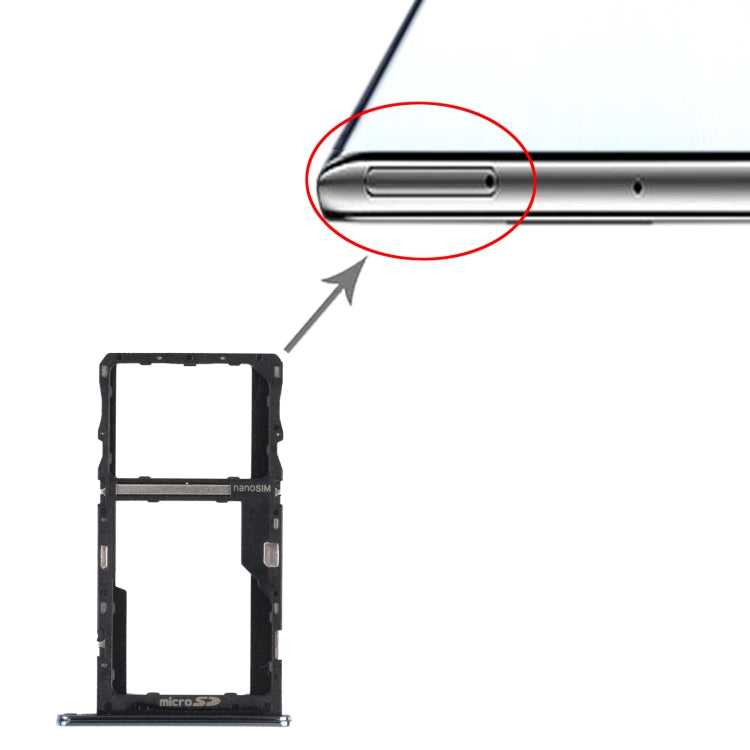 SIM Card Tray + Micro SD Card Tray for LG K92 5G LMK920 LM-K920