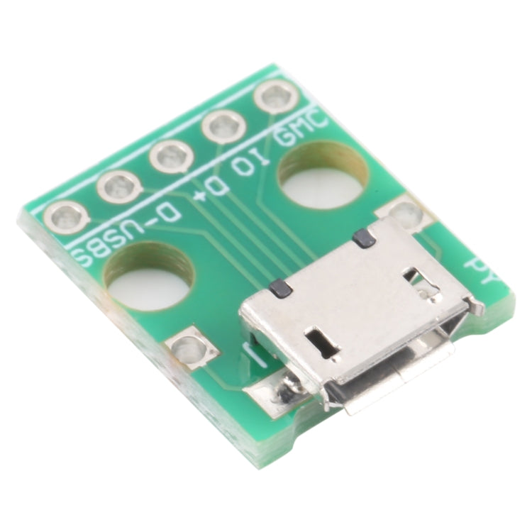 10 PCS Micro USB to 5pin 2.54MM Female Connector Test Board