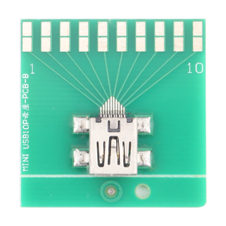 Mini 10pin USB Female Test Board