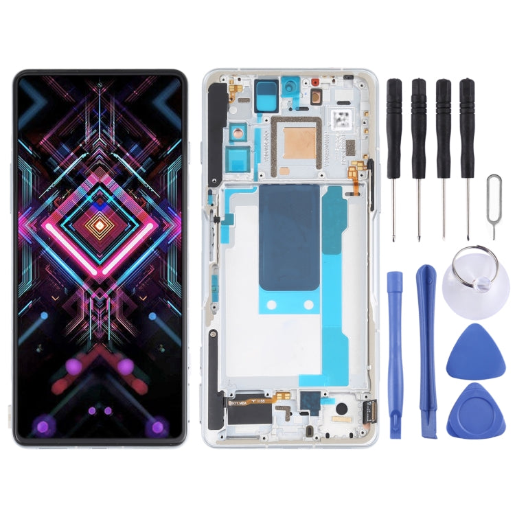 OLED Material LCD Screen and Digitizer Full Assembly With Frame for Xiaomi Redmi K40 Gaming M2012K10C M2104K10AC