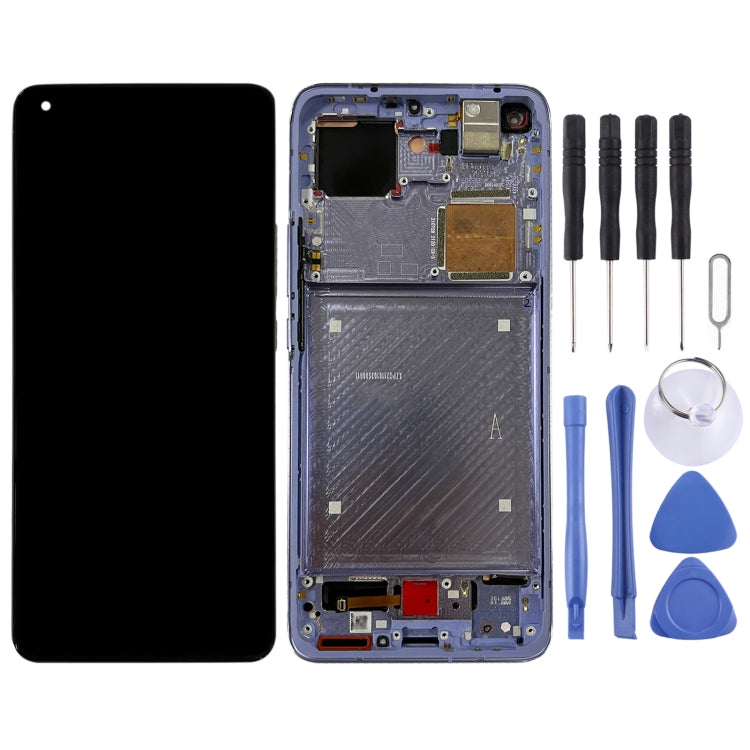 Original AMOLED Material LCD Screen and Digitizer Full Assembly With Frame for Xiaomi Mi 11 Ultra / Mi 11 Pro M2102K1G M2102K1C M2102K1AC