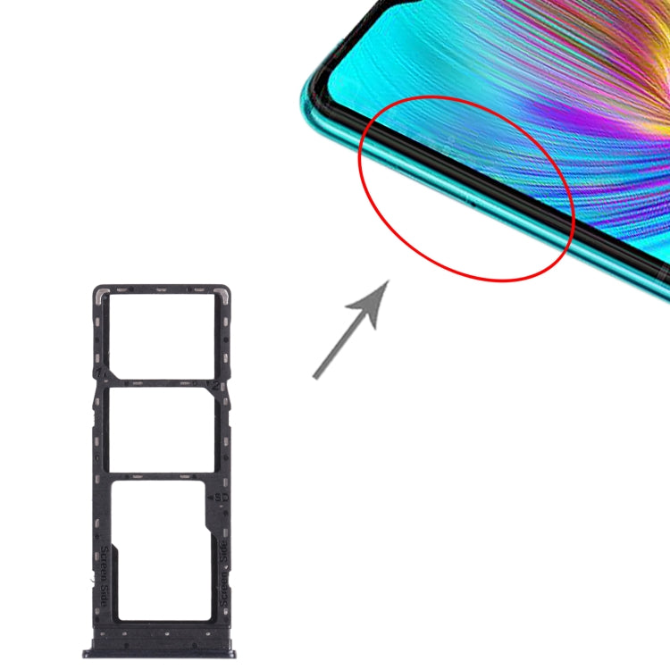 For infinix Hot 9 Play X680 C680B X680C SIM Card Tray + SIM Card Tray + Micro SD Card Tray, For infinix Hot 9 Play