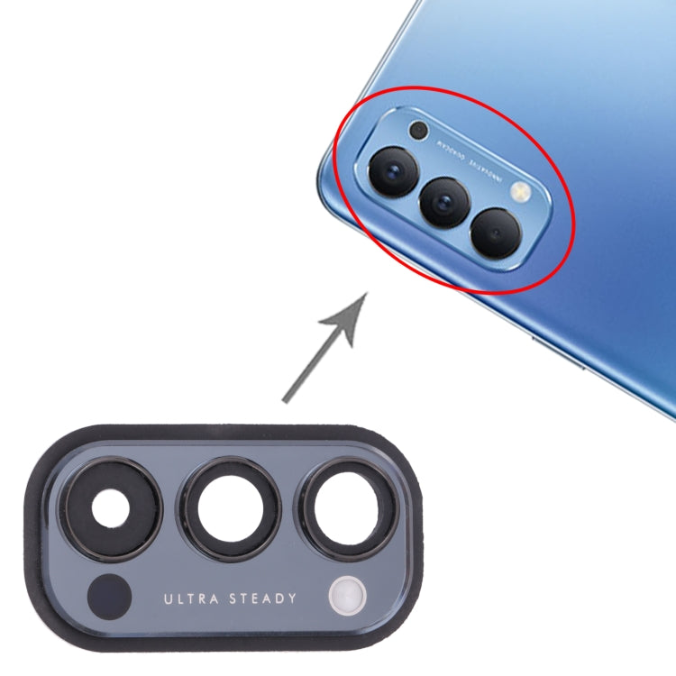 For OPPO Reno4 5G PDPM00, PDPT00, CPH2091 Camera Lens Cover, For OPPO Reno4 5G, For OPPO Reno4 5G (Red)