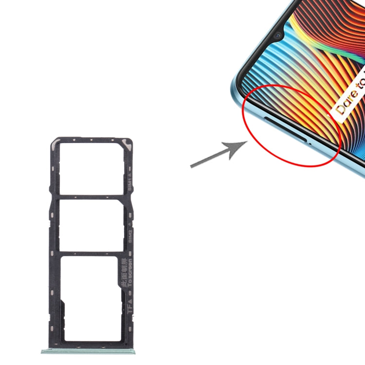 For OPPO Realme 7i (Global)  SIM Card Tray + SIM Card Tray + Micro SD Card Tray - BSPART