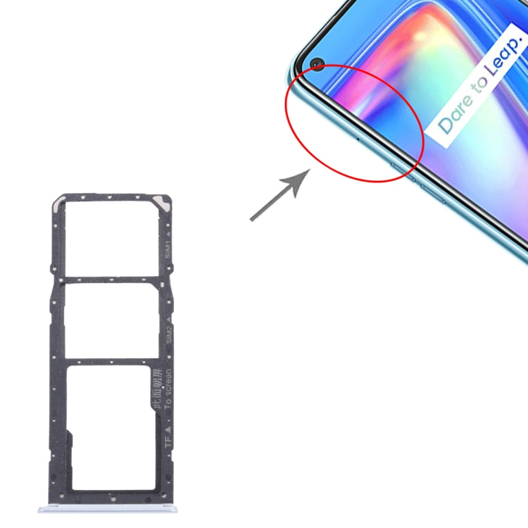 For OPPO Realme 7 (Global) SIM Card Tray + SIM Card Tray + Micro SD Card Tray, For OPPO Realme 7 (Global)