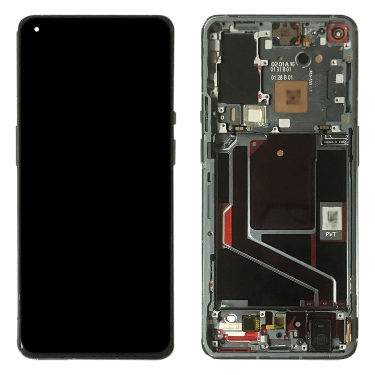 Pantalla LCD original con marco para OnePlus 9 Pro (LE2121, LE2125, LE2123, LE2120) (verde)