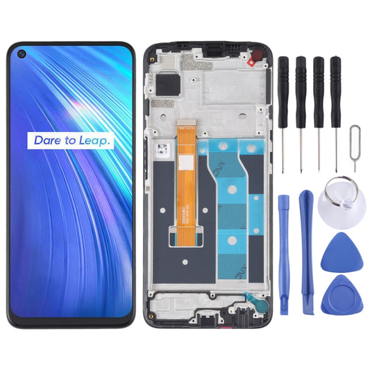 Pantalla LCD y digitalizador completo con marco para OPPO Realme 6 RMX2001