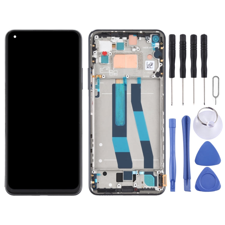 Original LCD Screen and Digitizer Full Assembly With Frame for Xiaomi Mi 11 Lite 4G/11 Lite 5G NE M2101K9AG M2101K9AI