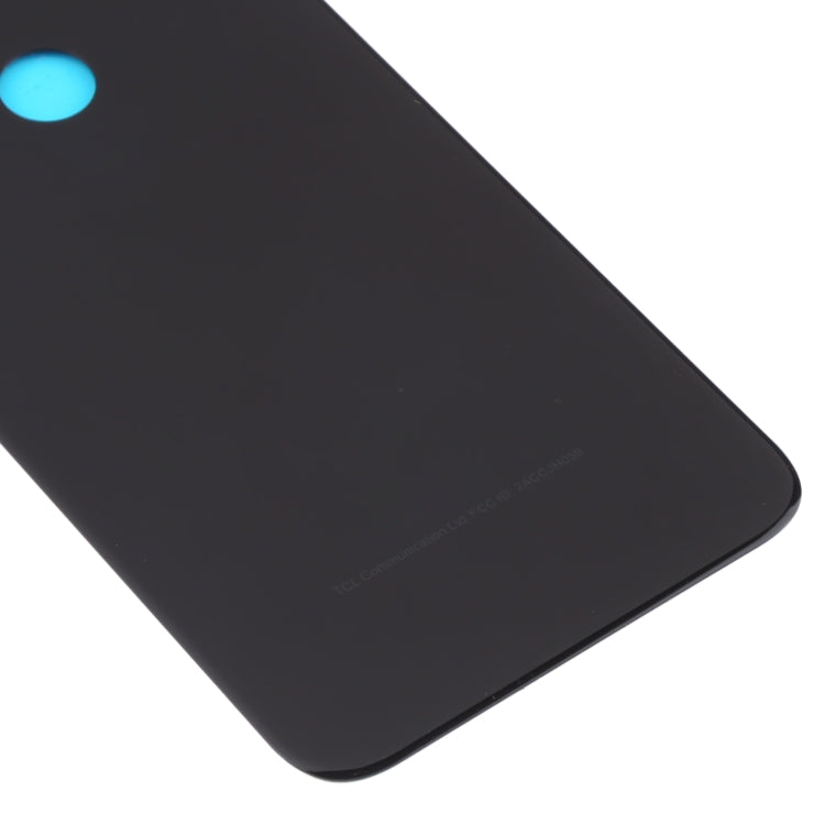 Coque arrière en verre pour Alcatel One Touch Shine Lite 5080, 5080X, 5080A, 5080U, 5080F, 5080Q, 5080D (blanc)