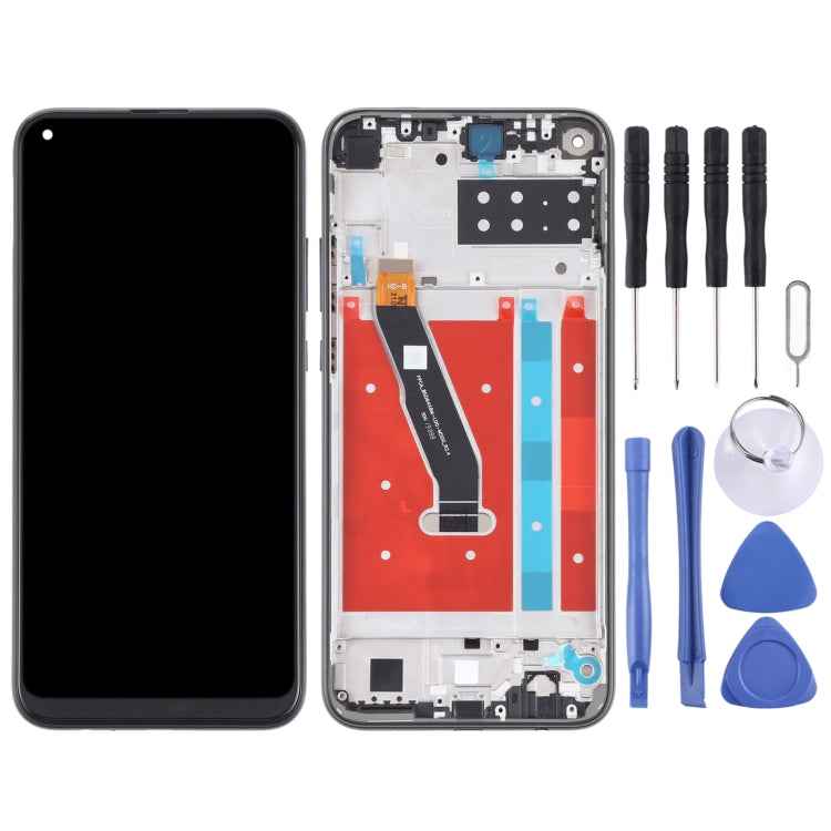 LCD Screen and Digitizer Full Assembly With Frame for Honor Play 4T