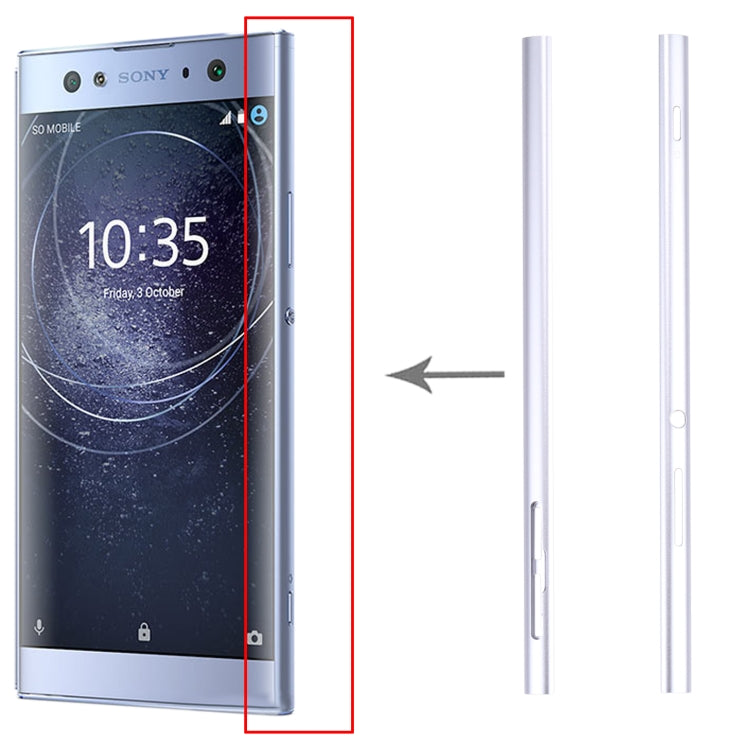 1 Pair Metal Side Part Sidebar For Sony Xperia XA2 Ultra, For Sony Xperia XA2 Ultra, For Sony Xperia XA2 Ultra(Blue)
