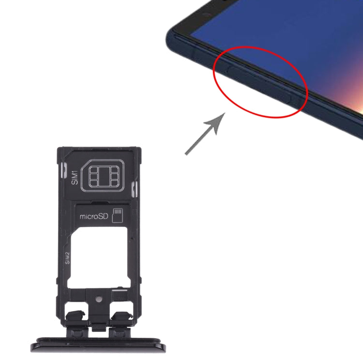 SIM Card Tray + SIM Card Tray / Micro SD Card Tray for Sony Xperia 5