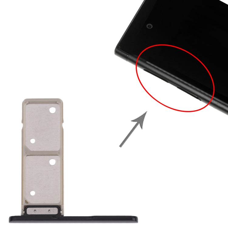 Bandeja para tarjeta SIM + Bandeja para tarjeta SIM para Sony Xperia XA1 Plus, para Sony Xperia XA1 Plus (Tarjeta dual)
