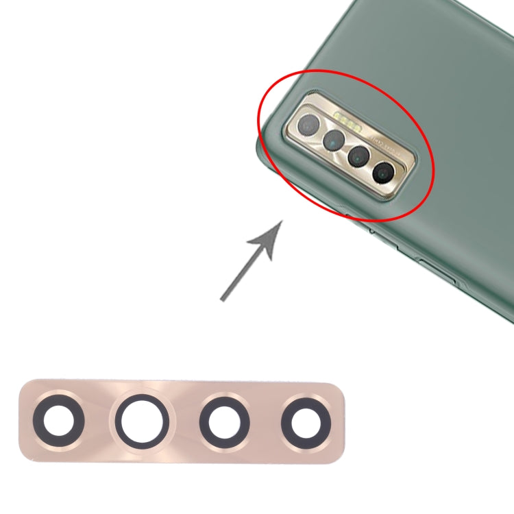 Lot de 10 lentilles de caméra arrière pour Tecno Camon 17P CG7