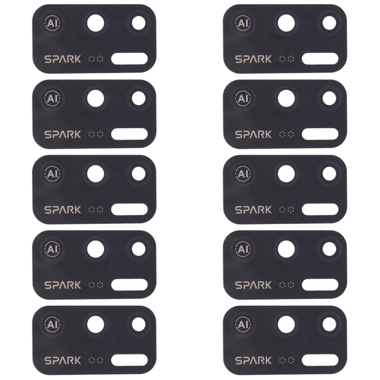 For Tecno Spark 5 Air KD6a 10pcs Back Camera Lens