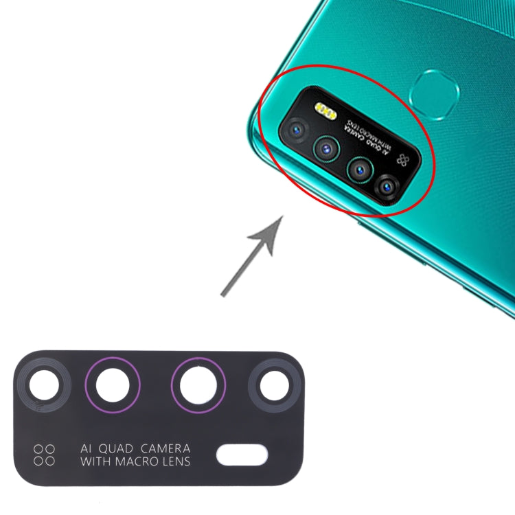 For Infinix Hot 9 X655C, X655, X655D 10pcs Back Camera Lens