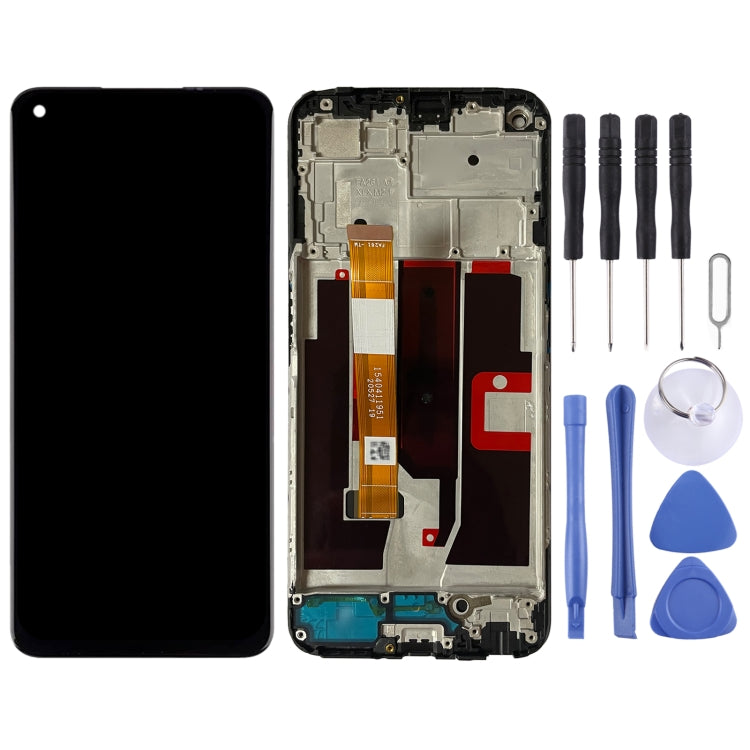 Para OnePlus Nord N200 5G DE2118 Digitalizador Conjunto completo con marco Pantalla LCD OEM, para OnePlus Nord N200 5G