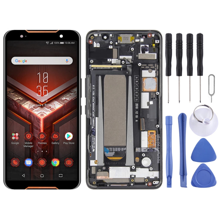 LCD Screen and Digitizer Full Assembly with Frame for Asus ROG Phone ZS600KL Z01QD