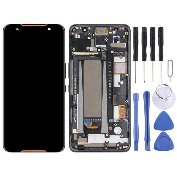 LCD Screen and Digitizer Full Assembly with Frame for Asus ROG Phone ZS600KL Z01QD