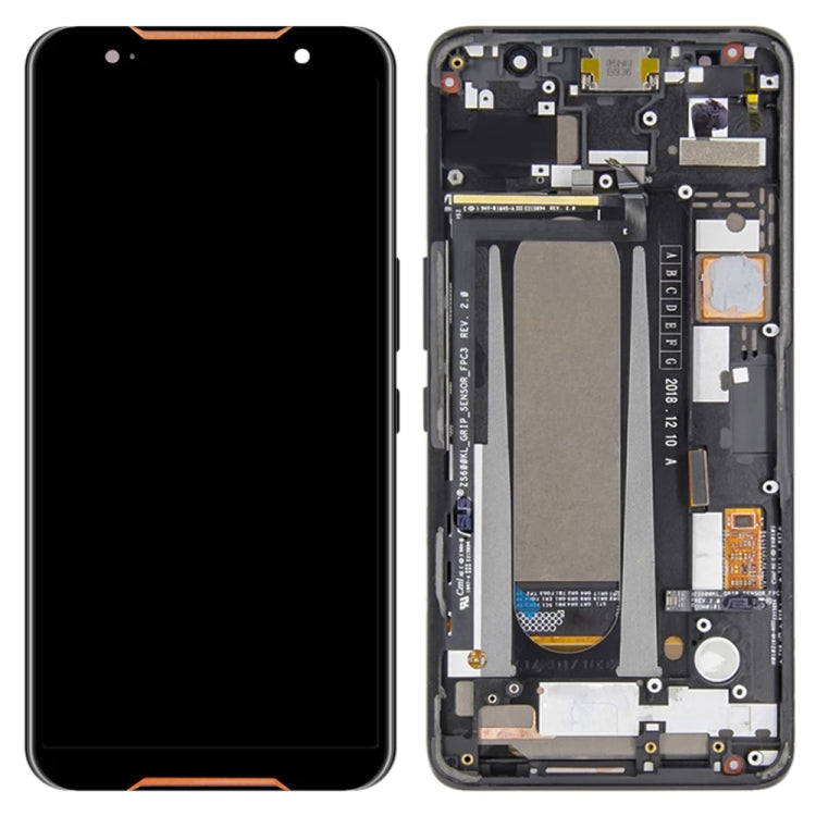 LCD Screen and Digitizer Full Assembly with Frame for Asus ROG Phone ZS600KL Z01QD