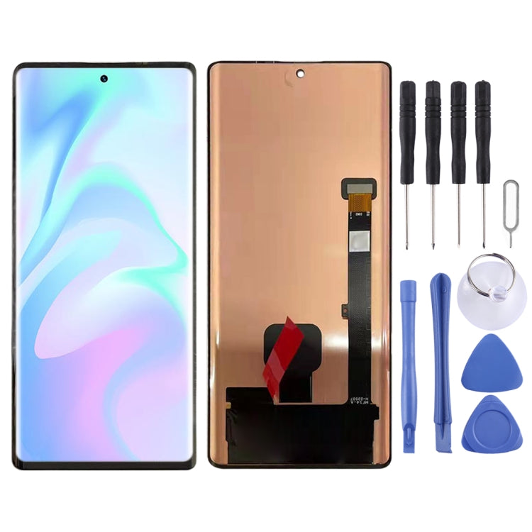 OLED Material LCD Screen and Digitizer Full Assembly for ZTE Axon 30 Ultra 5G