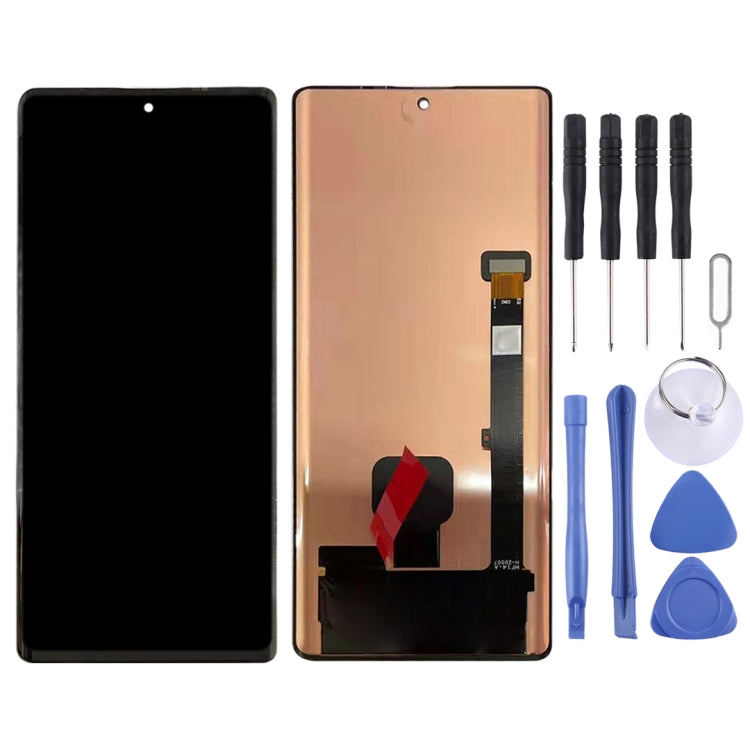 OLED Material LCD Screen and Digitizer Full Assembly for ZTE Axon 30 Ultra 5G
