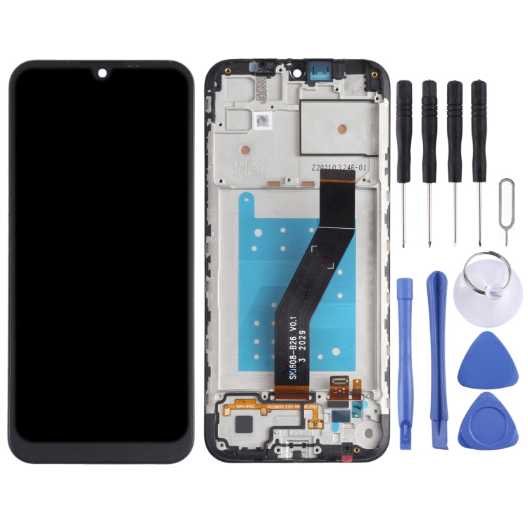 LCD Screen and Digitizer Full Assembly with Frame for Motorola Moto E6i XT2053-5