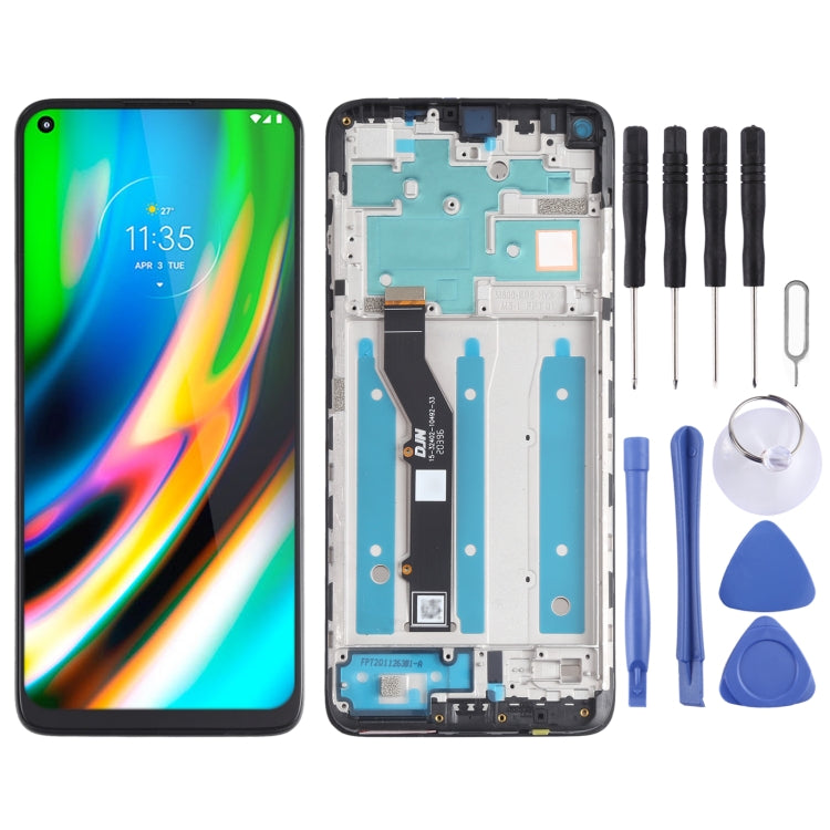Écran LCD et numériseur complet avec châssis pour Motorola Moto G9 Plus XT2087-1