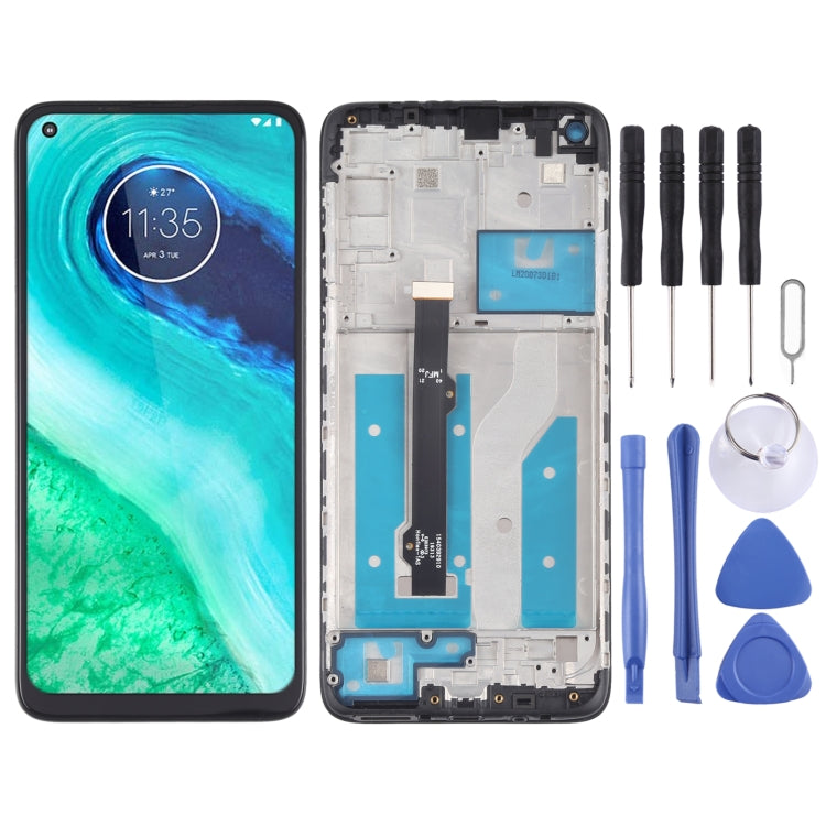 Écran LCD et numériseur complet avec châssis pour Motorola Moto G8 XT2045-1