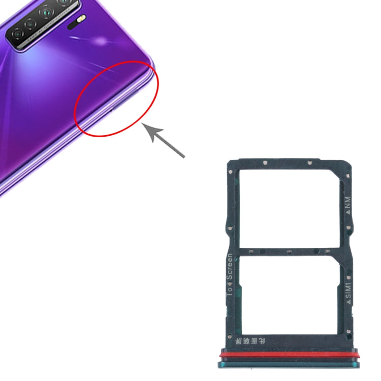 SIM Card Tray + NM Card Tray for Huawei nova 7 SE 5G Youth, For Huawei nova 7 SE 5G Youth