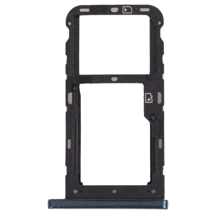 Tiroir pour carte SIM + Tiroir pour carte SIM / Tiroir pour carte Micro SD pour ZTE Blade V10 Vita (Vert foncé)