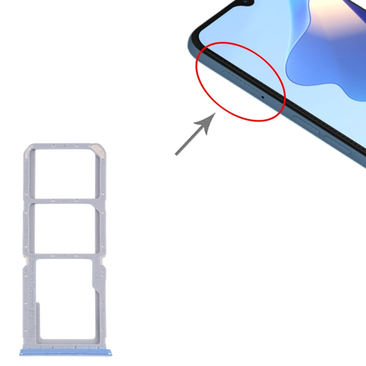 For OPPO A54S CPH2273 SIM Card Tray + SIM Card Tray + Micro SD Card Tray