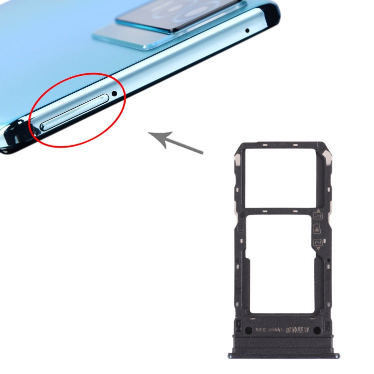 For vivo Y76s V2156A SIM Card Tray + SIM Card Tray / Micro SD Card Tray, For vivo Y76s