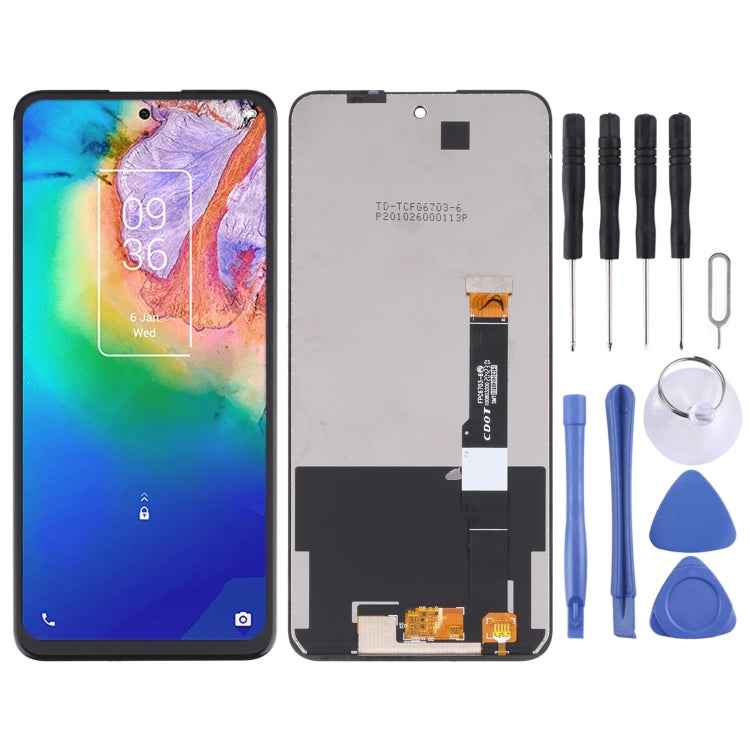 Original LCD Screen and Digitizer Full Assembly For TCL 20 5G T781 T781K T781H, For TCL 20 5G(Original)