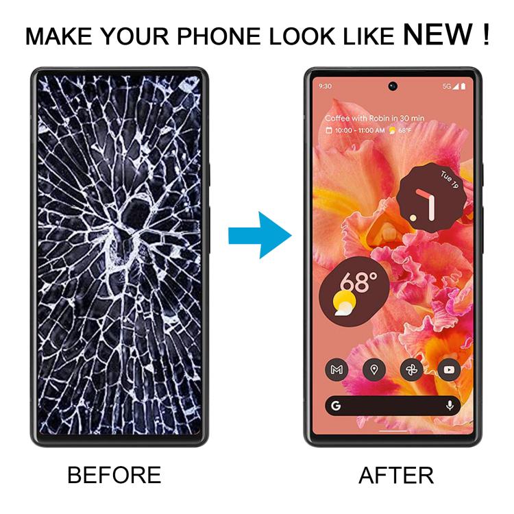 AMOLED Material LCD Screen and Digitizer Full Assembly with Frame for Google Pixel 6