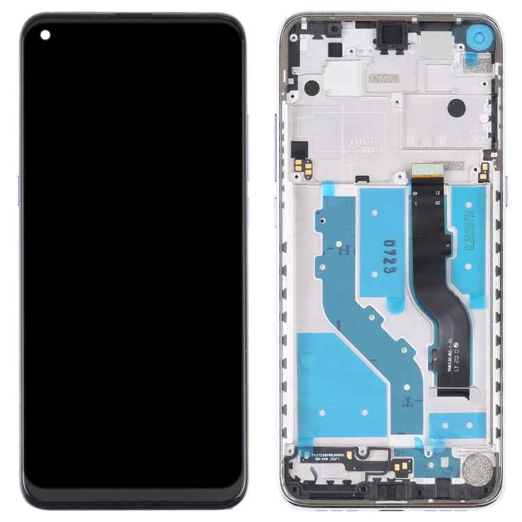 LCD Screen and Digitizer Full Assembly with Frame for TCL 10L / 10 Lite T770H