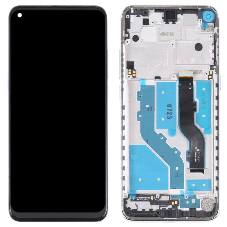 LCD Screen and Digitizer Full Assembly with Frame for TCL 10L / 10 Lite T770H, For TCL 10L / 10 Lite(Silver), For TCL 10L / 10 Lite