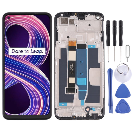 Pantalla LCD y digitalizador completo con marco para OPPO Realme 8 5G