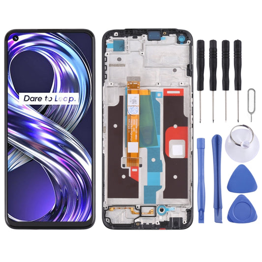 Pantalla LCD y digitalizador completo con marco para OPPO Realme 8i RMX3151, para OPPO Realme 8i