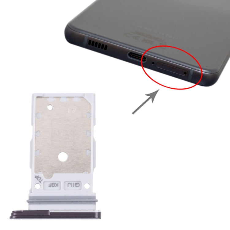 For Samsung Galaxy S21 FE 5G SM-G990B Original SIM Card Tray + SIM Card Tray